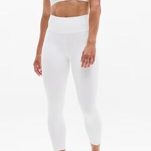 Athleta Interval Stash High Rise 7/8 Legging White NEW with Tags Size medium